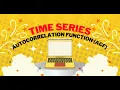 Autocorrelation Function ACF in Time Series How to apply ACF PACF Data