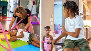 Big Brother DARES Siblings To Try Gymnastics, He Instantly Regrets It