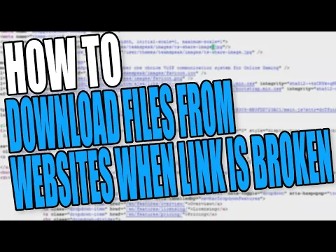 Download MP3 How To Download A File From A Website When The Link Or Button Is Not Working Tutorial