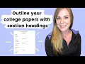 Headings and Subheadings Tutorial APA 7th Edition Format