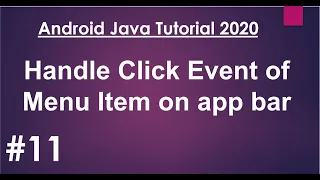 Android Java Tutorial 2020 - 11