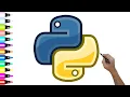 HOW TO DRAW PYTHON LOGO IN 2 MINUTES