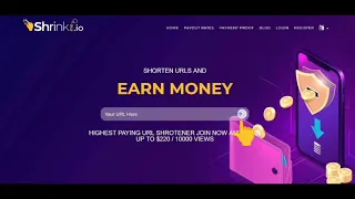 How to sign up and make money on shrinkme