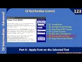 C RichTextBox Control Part 6 - Assign Font for Selected Text C Advanced