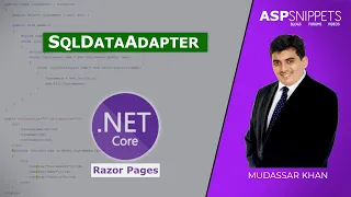 Using SqlDataAdapter in ASP Net Core Razor Pages
