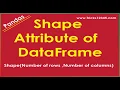 Python Pandas Shape Attribute Of DataFrame - For Loop
