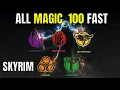 Skyrim - How to Max All 5 Magic Schools to 100 Fast
