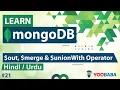 MongoDB out merge unionWith Operator Tutorial in Hindi Urdu