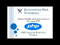 Export MySQL table data as Excel file using PHP