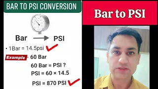 Bar to PSI Conversion