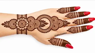 Simple Beautiful mehndi design | back hand mehndi design | mehandi ka design |mehndi designs | henna