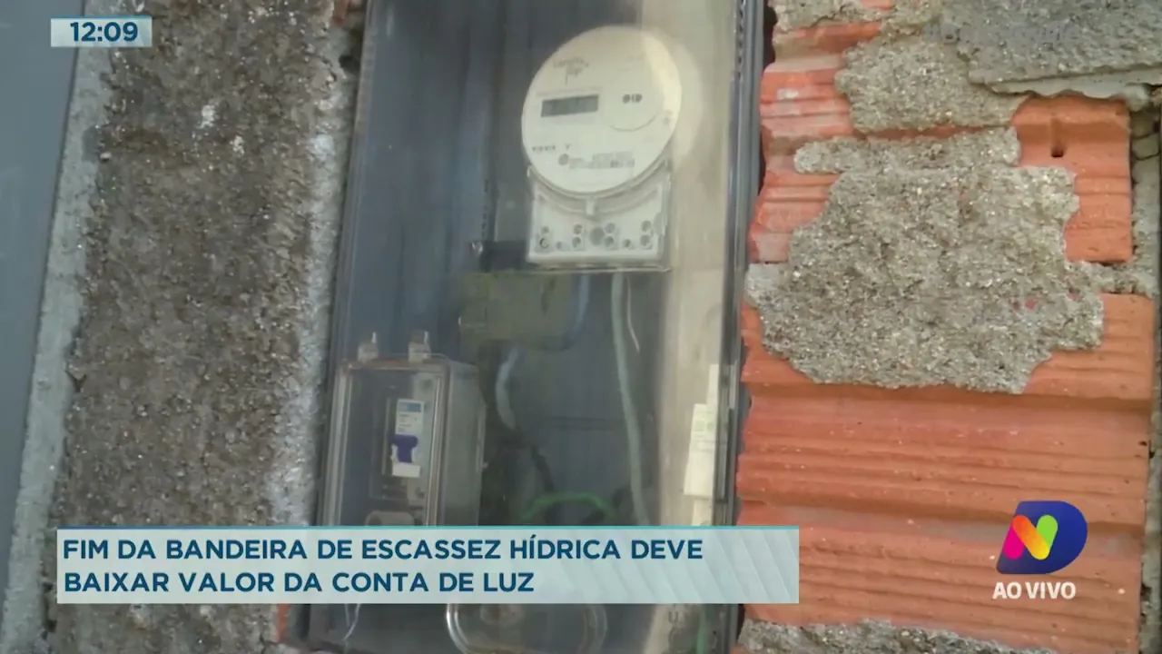 Fim da bandeira de escassez hídrica, deve baixar valor da conta de luz