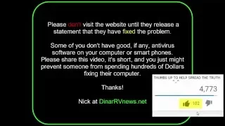 Dinar Vets Guru Site Hacked With Malware
