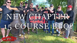 How many courses did it take to install a new BBQ Pit Boys Chapter?