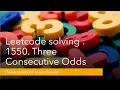Leetcode solving 1550 Three Consecutive Odds