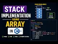 Stack implementation using Array in C