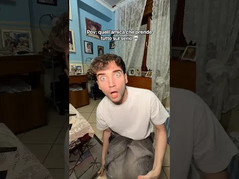 Con lei non si può scherzare perché prende tutto sul serio😂 Conoscete un’amica così?😩