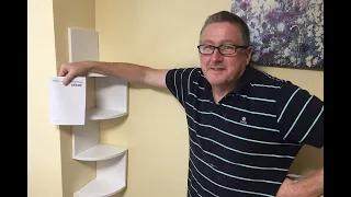 VASAGLE Corner Shelf 5 tier Zigzag Design Floating Wall Shelf In White LBC20WT - Review