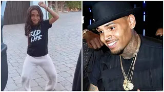 chris browns daughter dancing to her song iffy daddy cb liked 