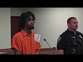 Marco Frazier appears at his arraignment hearing