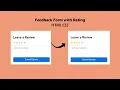 feedback form in html and css