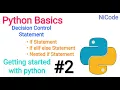 Python Basics Getting started with Python Part-2 if else Statement IDLE NiCode 2020