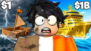 Upgrading $1 Boat to $9,673,272 Titanic In ROBLOX