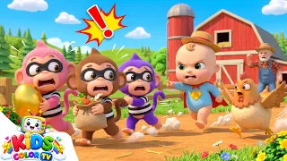 Old macdonald Cute Monkey Thief | Boo Boo Song | Are You Sleeping + More Nursery Rhymes & Kids Songs