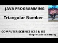 Java Program To Check Triangular Number Hindi