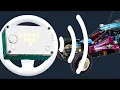 Selfbuilt LEGO Control remote control turning wheel with SPIKE Prime Pybricks English
