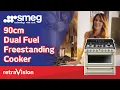 Smeg 90cm Duel Fuel Freestanding Cooker TRA90P9 Retravision