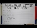 How To Write An Agreement Letter for House Rent Step by Step Guide Writing Practices