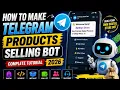 How To Make Telegram Products Selling Bot Digital Product Selling Bot Complete Tutorial 2026