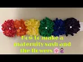 How to make a maternity sash