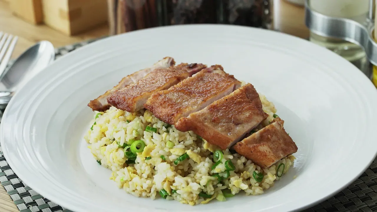 Din Tai Fung-Style Fried Pork Chops with Rice - 