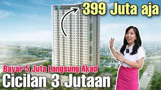 APARTEMEN CICILAN 3 JUTAAN DEKET KE JAKARTA DAPET FULL FURNISH LAGI METRO GARDEN APARTMENT