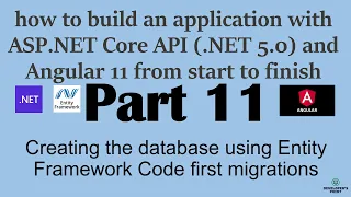 Part 11 - Creating the database using entity framework code first migration