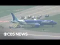JetBlue flight rolls off runway in Boston