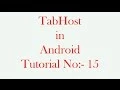 TabHost in Android