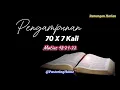 Download Lagu RENUNGAN HARIAN - Pengampunan: 70 X 7 Kali