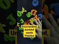 unscramble unscrambled words jumbled words jumbled words for class 1 jumbled words for class 2