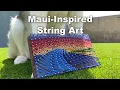 Ocean Wave String Art with a CNC Twist