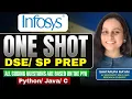 Infosys One Shot 100 PYQ Coding Questions Java Python Crack in One Go
