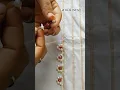 Lagu Simple Pearl Kuchu Design for Saree Borders | DIY Tassel Work #kuchu #tassels #sareekuchudesign