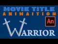 Learn Adobe Animate Tutorial 29 - How to do Title Animation Text Animation Movie Title Animation