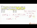 Three particles of the same mass lie in the x-y plane The x y coordinates of their positions