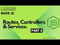 Routes Controllers and Services Explained in NodeJs Malayalam Tutorial Part 3