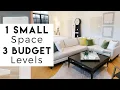 Small Space Design One Room Makeover on Three Different Budgets Room Transformation