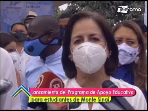 Lanzamiento del programa de apoyo educativo para estudiantes de Monte Sinaí