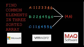 Find Common Elements in Three Sorted Arrays Love Babbar 450 DSA Array - 18